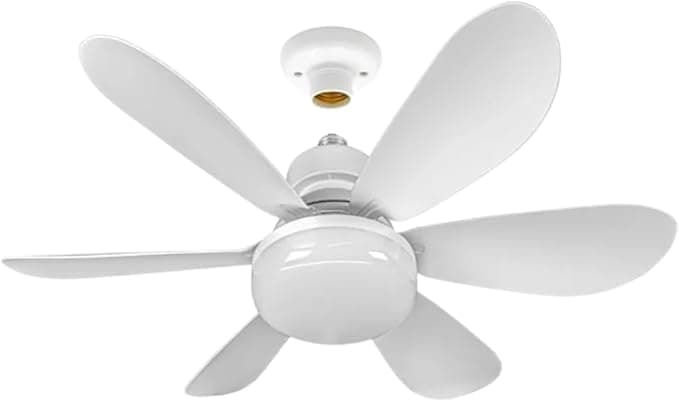 Ventilador de Teto Silencioso com Lâmpada LED – 3 Velocidades, Design Moderno e Econômico